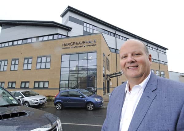 Stuart Brookes, joint MD for stockbrockers Hargreave Hale at the new premises on Boardmans Way