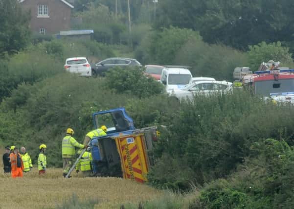 Police and fire service attend an incident on Peel Road