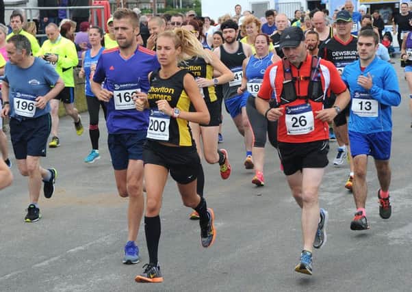 The start of the Fleetwood Half-marathon
