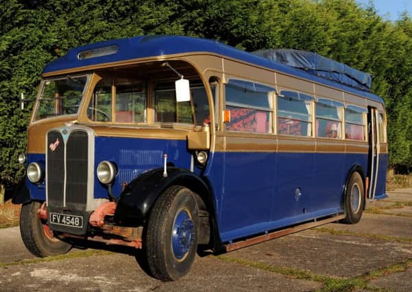 A pre-war Blackpool motor coach, which is still in going strong after 82 years, is set to fetch up to Â£40,000 at auction.                                                      
The AEC Regal Motor Coach was supplied new in March 1934 to W.Salisbury and Sons, motor coach proprietors based at 7 Pleasant Street, Blackpool.