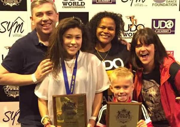 Jade Finlayson, left won first prize at the Street Dance World Championships for best under 16 novice
Charlie Ratcliffe, right, won 3rd place in the under 8 Novice category