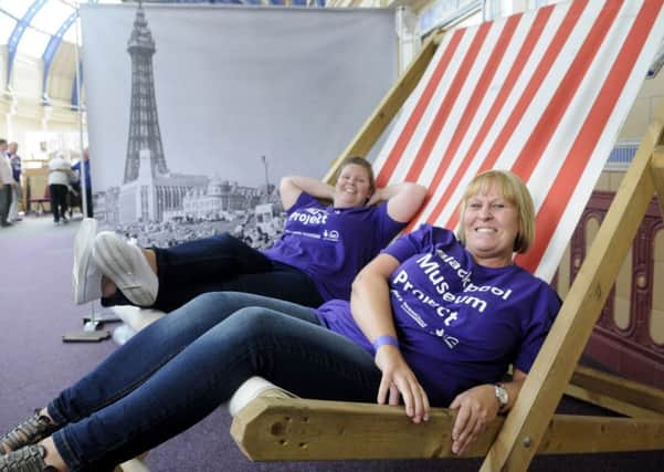 A previous open day for the Blackpool Museum.  Pictured are Deborah Makin and Tracy Collins.