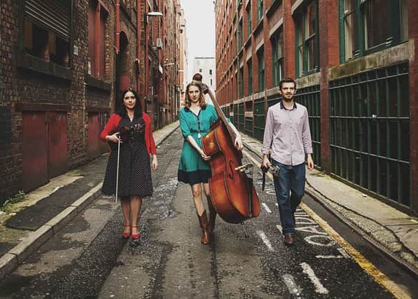 Jaywalkers are a three-piece consisting from Lancashire, who play guitar, double bass and violin and who have been described as the rising stars of the folk world.