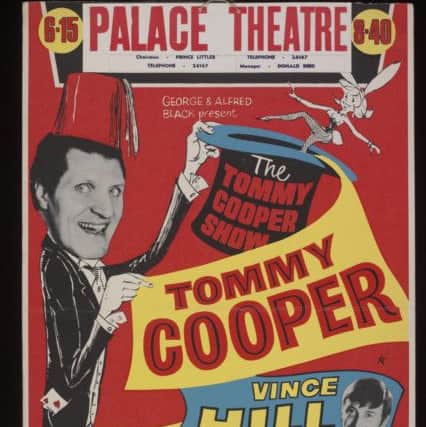 The poster of Tommy Cooper's show in Blackpool