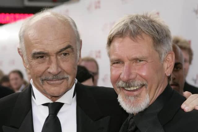 Sir Sean Connery with his close friend Harrison Ford