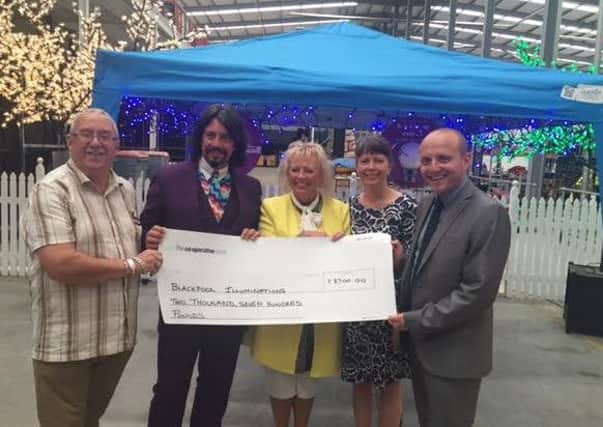Members of the Friends of the Illuminations with Laurence Llewelyn-Bowen