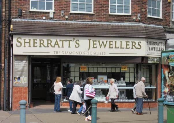 Sherratts jewellers, Victoria Road West, Cleveleys. Pic courtesy of Google Street View.