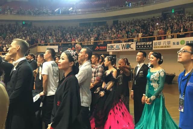 Competitors and audience at the China Dance Festival (Blackpool)