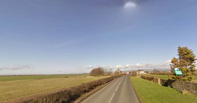 A588 close to Sand Villa Farm, Cockerham.
Image from Google.