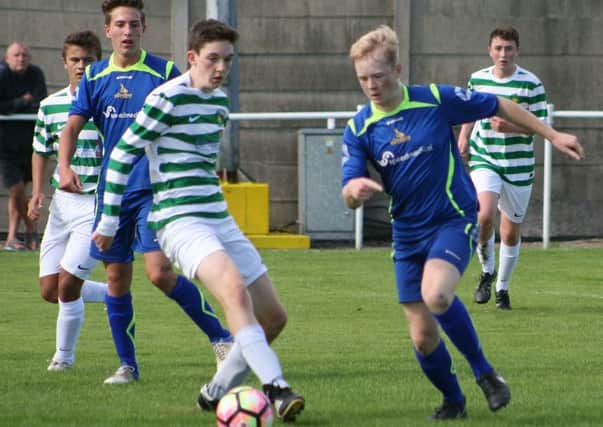 Under-18 action between Foxhall and Warton Typhoons