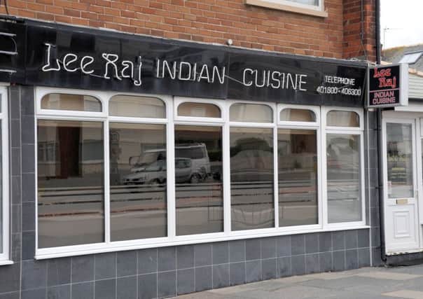 The Lee Raj Indian restaurant, Squires Gate Lane. NOTE: The restaurant is under new ownership since these offences were discovered