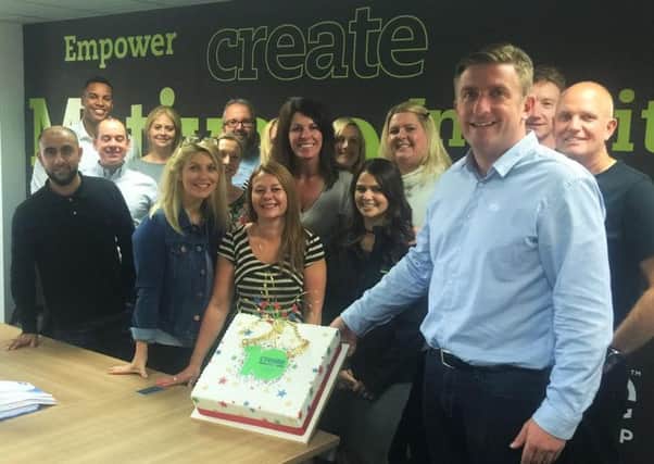 Paul Mathieson and the Create team celebrate 10 years in business.
