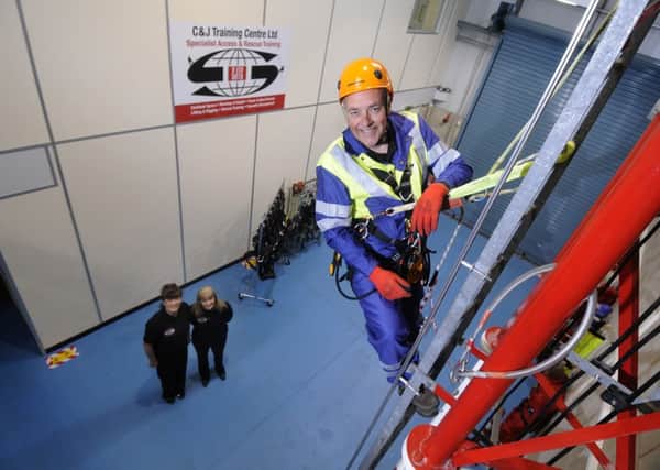 Pete Langley at the Reax training centre