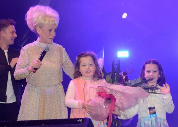 Dame Barbara Windsor with Alice and Lucy Tarpey