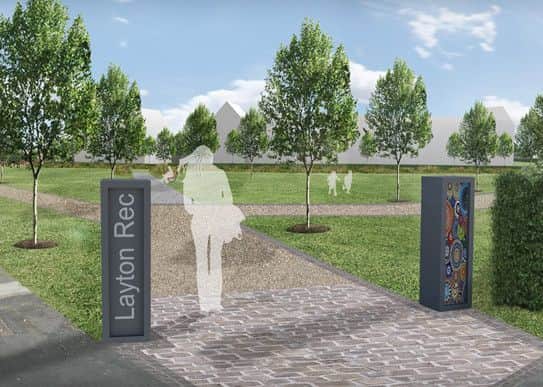 Artists impression of the new Layton Rec works