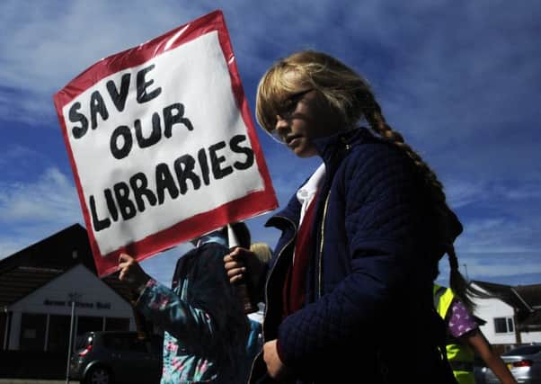 Protesters calling for Cleveleys Library to be saved