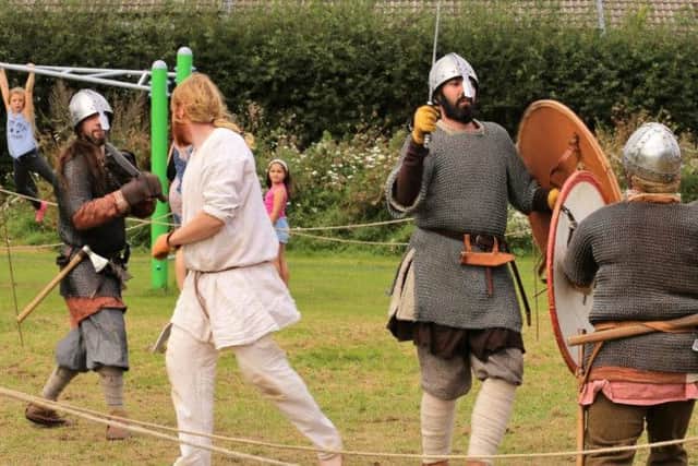 The Vikings in action at Garstang Kepple Lane Park Fun Day