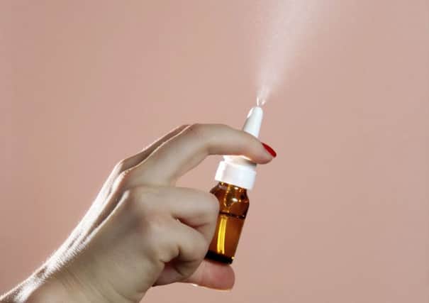 A nasal spray used to deliver a flu vaccine to children