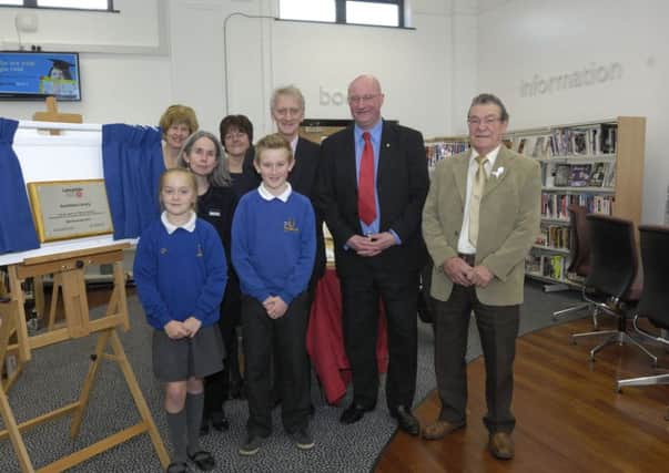 The official opening of Fleetwood's Northfleet Library back in November 2013. The branch is now to be closed due to cutbacks, although Fleetwood's main branch on North Albert Street will remain open.