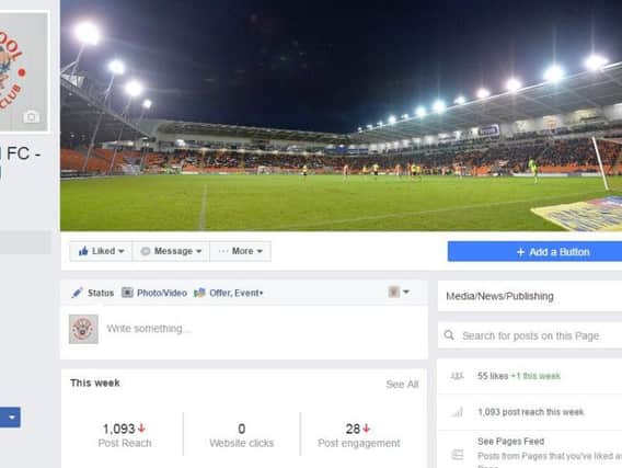 Blackpool FC fans page.
