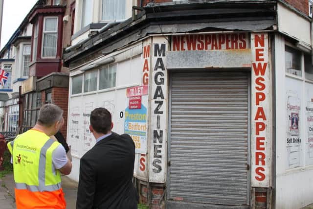 Coronation Street newsagents before renovation work