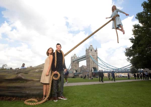 Actors Ella Purnell and Asa Butterfield, stars from the new Tim Burton film Miss Peregrine's Home for Peculiar Children. Photo credit: David Parry/PA Wire