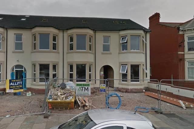 As shown in this picture, taken by Google in July, the flats were being renovated.