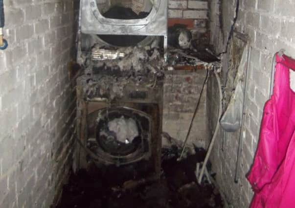 The fire service has issued a warning after a tumble dryer blaze in Blackpool