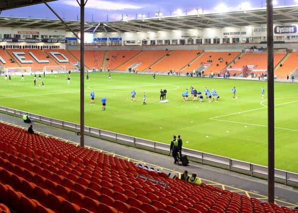 The scene at Bloomfield Road for Tuesdays game against Portsmouth