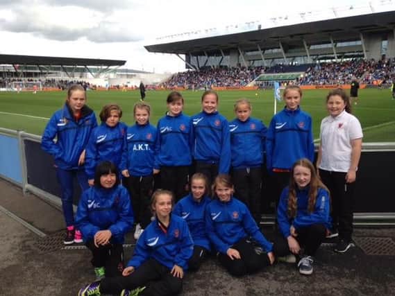 Blackpool FC Under-12 girls at City Academy