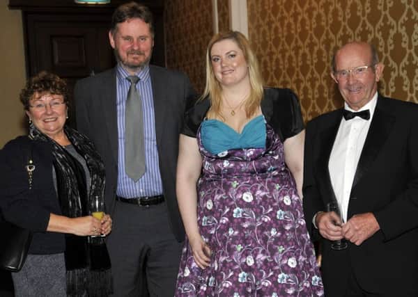 from left, Angela Shackleton, Martin Shackleton, Chantelle McGovern and Tom Baines at the Blackpool Gazette Best of Health Awards