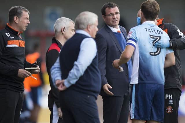 Pool boss Gary Bowyer also saw Andy Taylor suffer a broken nose at Crawley Town