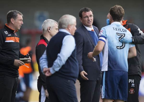 Pool boss Gary Bowyer also saw Andy Taylor suffer a broken nose at Crawley Town