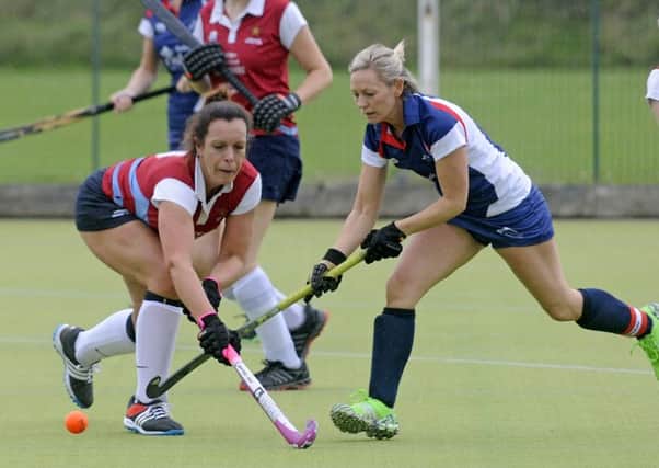 Heidi Williams in action for Lytham against Lancaster