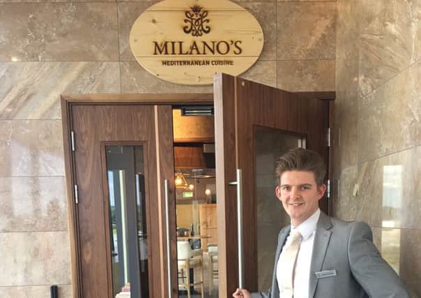 Matthew Nicholson, manager of Milano's restaurant at Mill Farm, Wesham