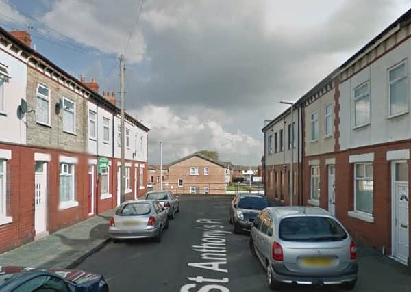 St Anthony's Place in Blackpool, where police say two young children were left home alone when a fire broke out shortly after midnight on Saturday, October 8 (Pic: Google)