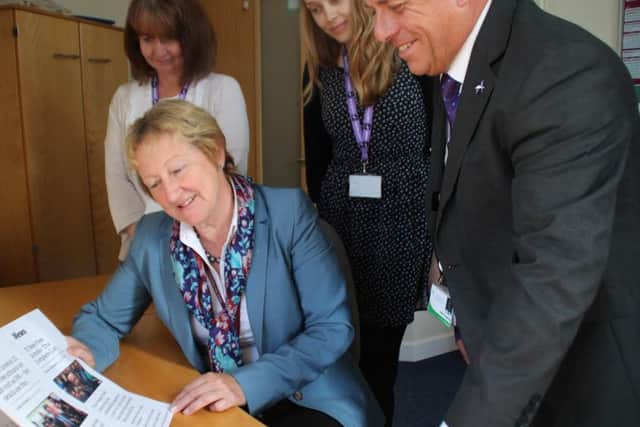 FCAT CEO Felicity Greeves (left), with Jane McCumiskey, Laura Ferris, and John Topping