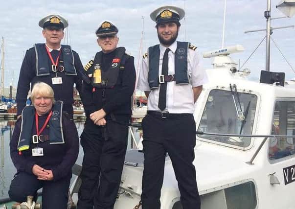 Fleetwood Maritime Voluntary Service: from left, Tony Coleman, Chris Todd, Alex Rogers and (front) Wendy Coleman.