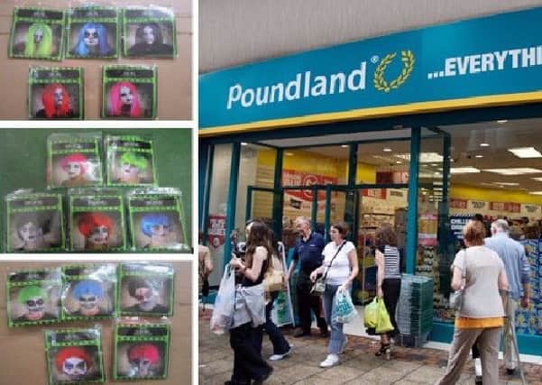 The wigs being recalled by Poundland