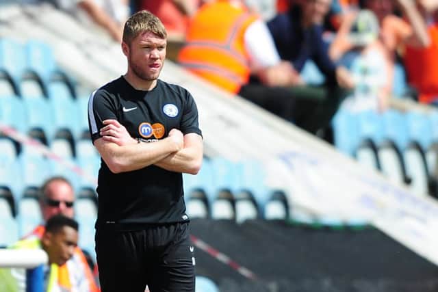 Peterborough United manager Grant McCann