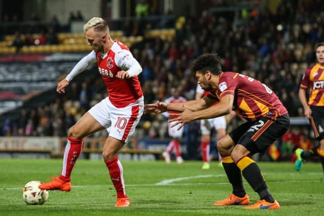 David Ball in action at Bradford