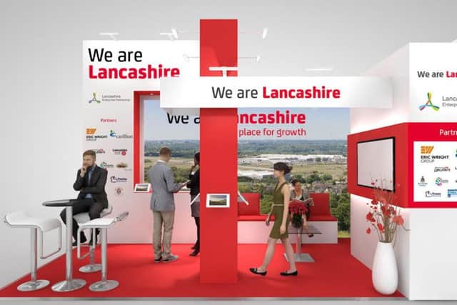 An artist's impressio of the We Are Lancashire stand