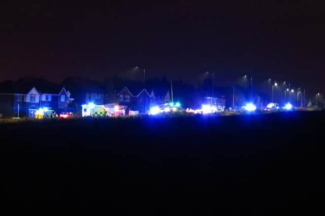 Scene of the car chase in Upholland Road