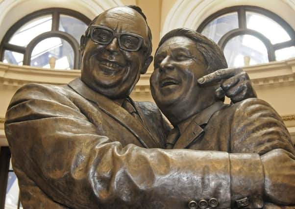 Unveiling of the new Morecambe and Wise statue at the Winter Gardens