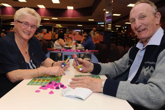 Mecca Bingo on Talbot Road in Blackpool. Bill and Celia Kentish.