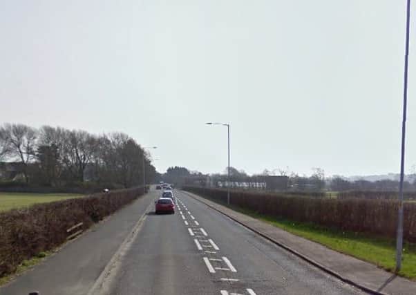 An accident happened on the A585 at Greenhalgh
Image: Google