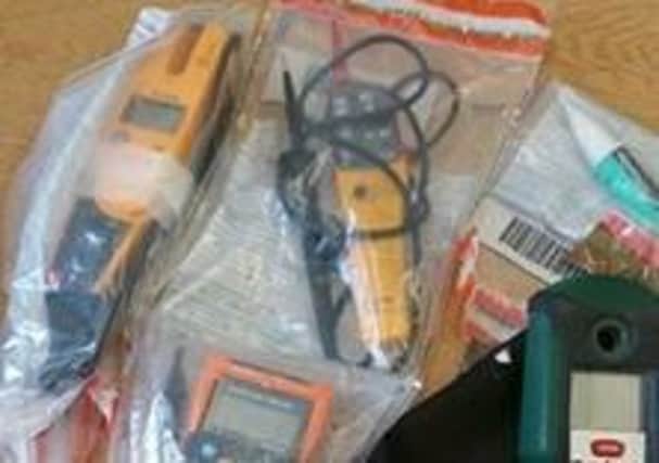 This haul of tools has been recovered by police
