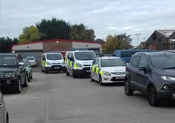 Police were called to Thingamajigz on Poulton Industrial Estate on Saturday