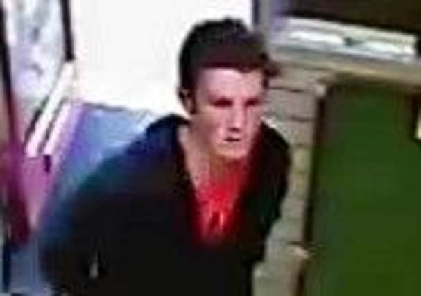 Police want to speak to this man after a woman had her phone snatched from her in Abingdon Street, Blackpool