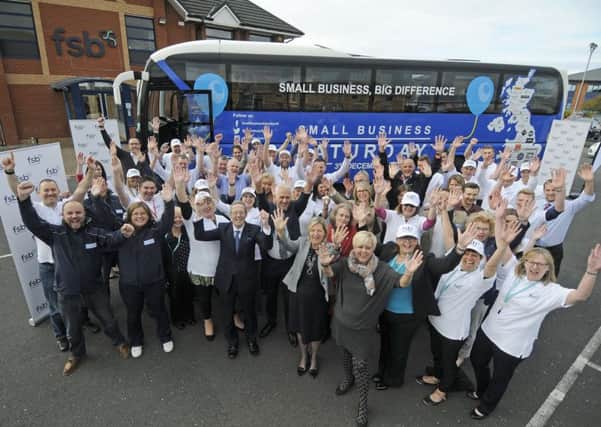 The Small Business Saturday bus launch at FSB Blackpool